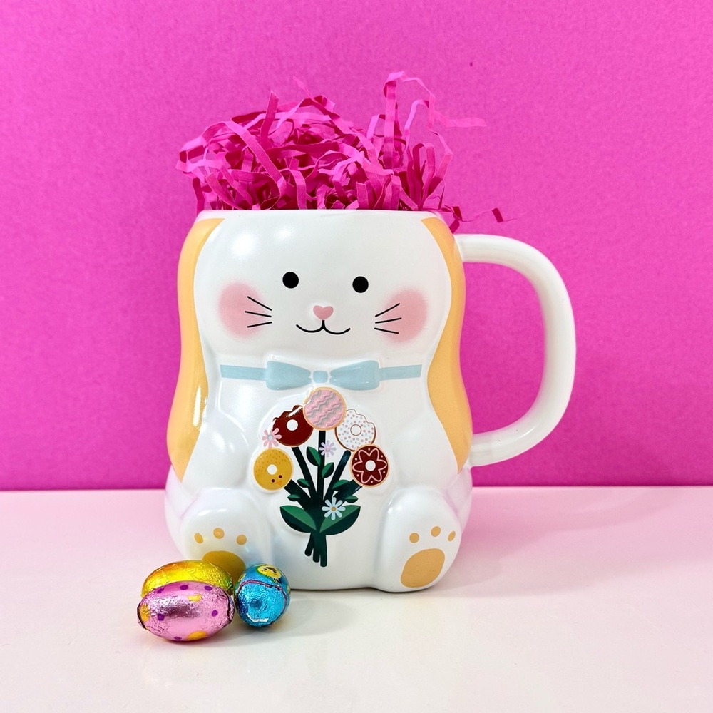 Tim Hortons 2025 Easter Bunny & Donut Bouquet Mug